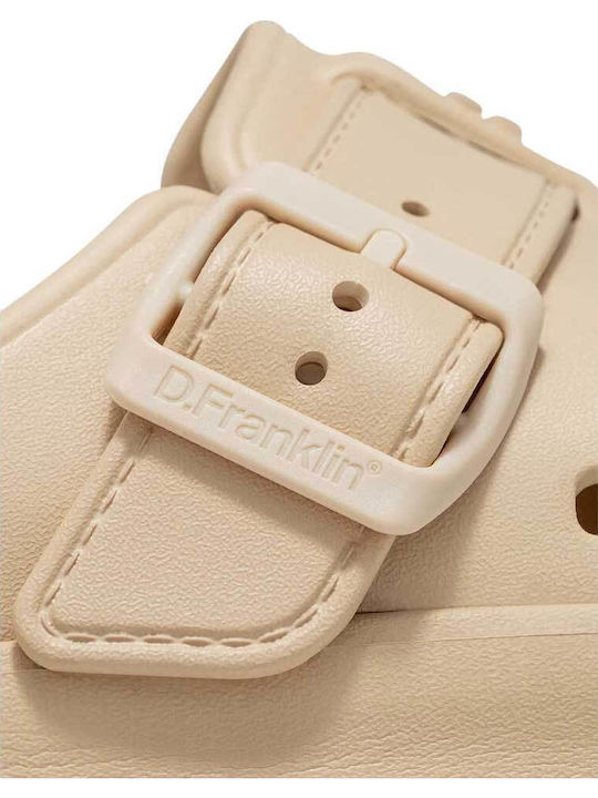 Sonax Damen Pantoletten mit Absatz in Beige Farbe