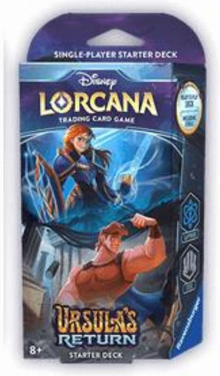 Disney Lorcana Tcg Ursula's Return Starter Deck Sapphire & Steel