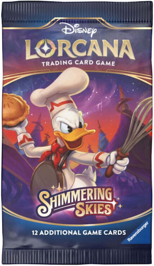 Disney Lorcana Tcg Блестящи небеса Бустер кутия 24 пакета
