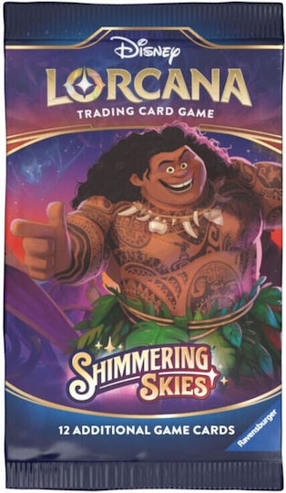 Disney Lorcana Tcg Блестящи небеса Бустер кутия 24 пакета