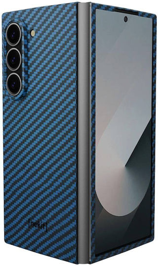 Nekit Umschlag Rückseite Aramid Fiber 1mm Blau (Galaxy Z Fold6)