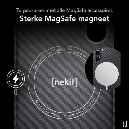 Nekit Umschlag Rückseite Aramid Fiber 1mm Schwarz (Galaxy S25+)