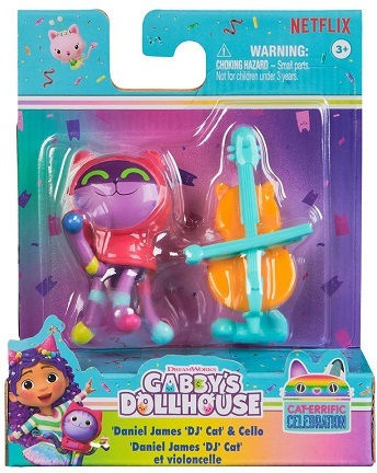 Spin Master Gabby's Dollhouse Daniel James DJ Cat & Cello Daniel James DJ Cat & Cello Age 3+ (Miscellaneous Designs)