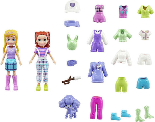 Mattel Playset Polly Pocket Camping Playset Fun Fashion Pack For 3+ Years