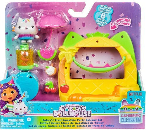 Spin Master Gabbys Dollhouse Cat-Errific Celebration Pandy Paws Dreamy Lookout Balcony Set for Ages 3+