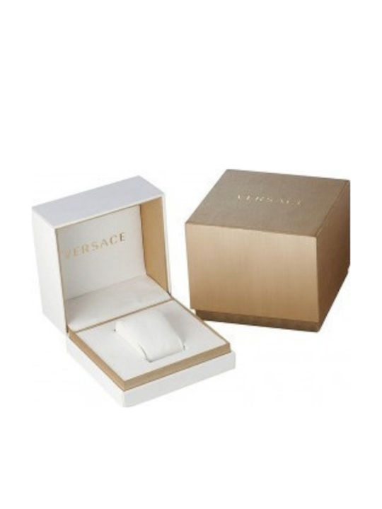 Versace Reve Lady Γυναικείο Ρολόι Μπαταρίας με Καφέ Δερμάτινο Λουράκι