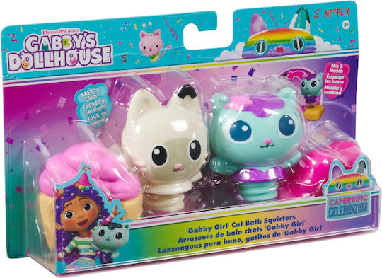 Spin Master Gabby's Dollhouse Gabby Girl Cat Bath Squirters For 3+ Age