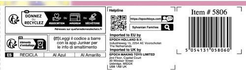 Epoch Toys Sylvanian Families Miniature Toy For 3+ Years 15cm (Miscellaneous Designs)
