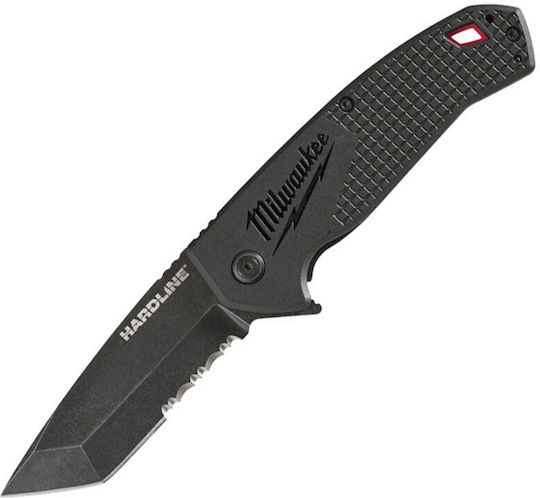 Milwaukee Hardline Serrated Σουγιάς Μαύρος