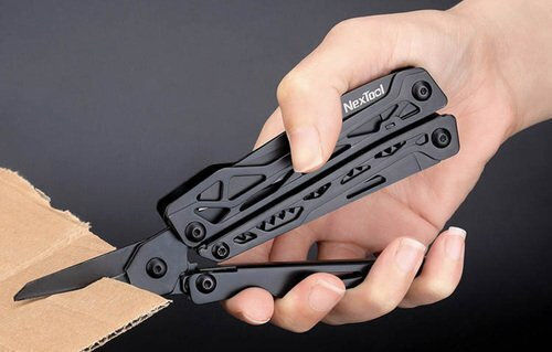 NexTool Multitool BlackKnight Nextool Πολυεργαλείο Μαύρο σε Θήκη