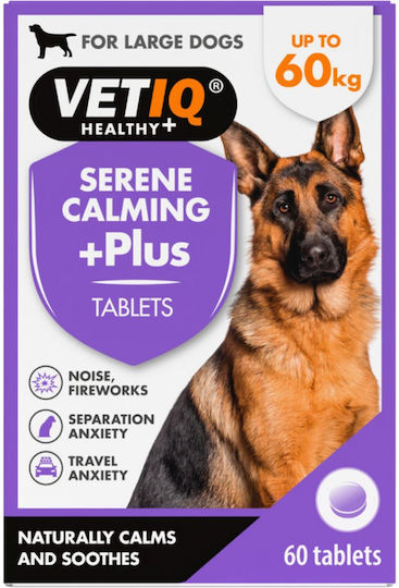 VetIQ Serene Dietary Supplement for Dogs in Tablets for Anxiety & Stress Management