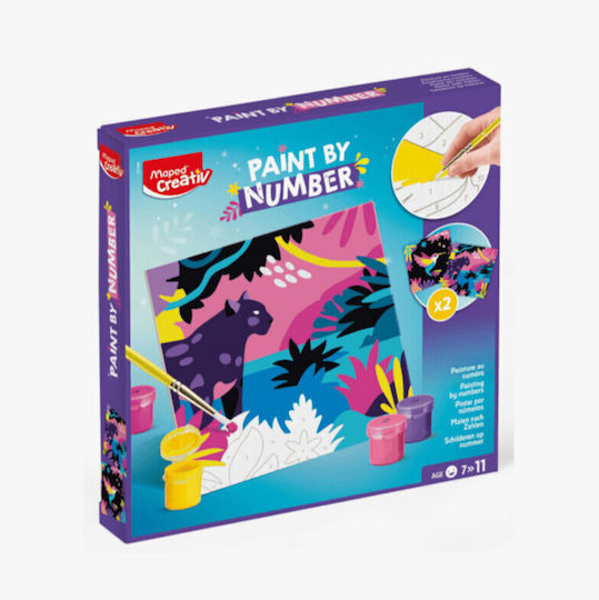 Maped Ζωγραφική Creative με Αριθμούς Λεοπάρδαλη Και Κολιμπρί για Παιδιά 7+ Ετών