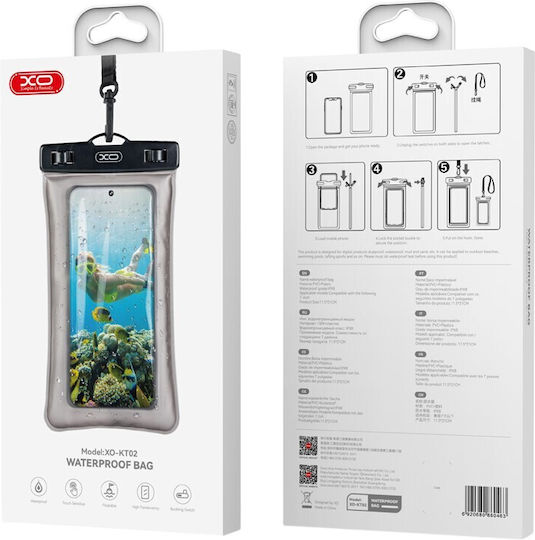 XO Kt02 Pvc Waterproof Case up to 7" Black 16.011.0056