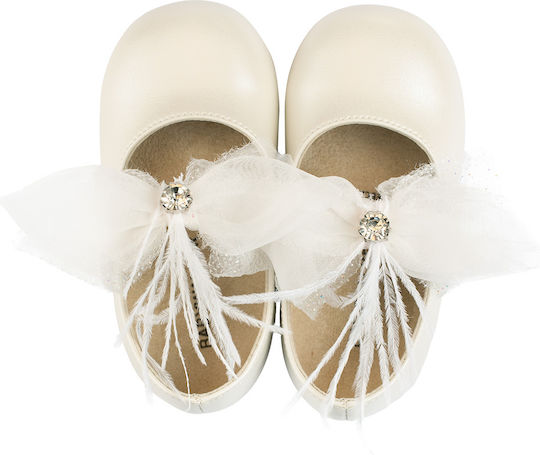 Babywalker Christening Pumps Ivory