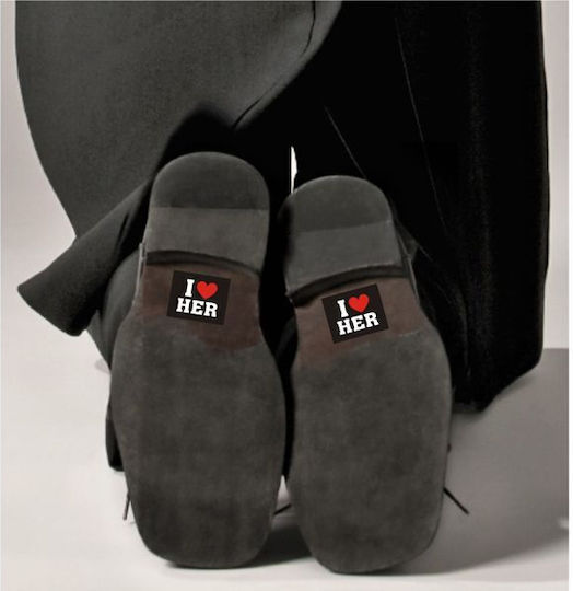 Shoe Stickers I Love Her – 2 Pieces