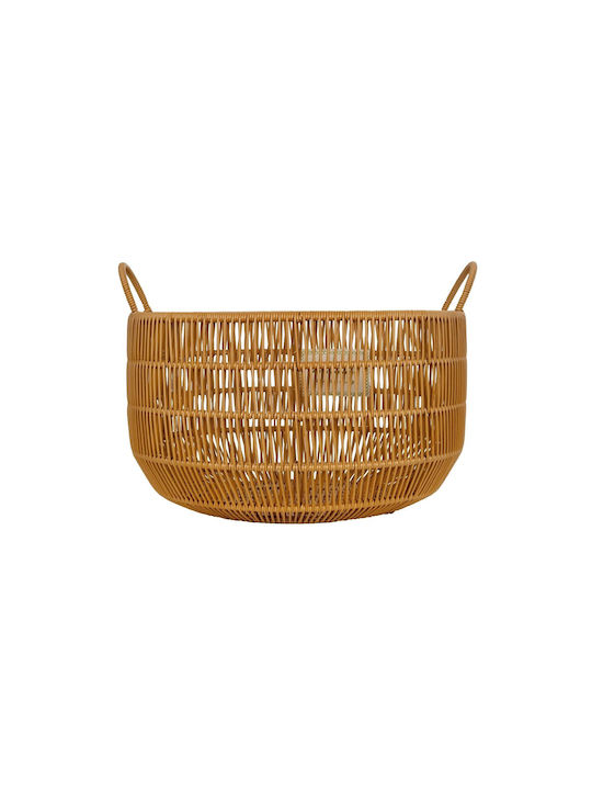 GloboStar Artificial Garden Cocoa Саксия Ратан Бежов 30x30x40εκ.