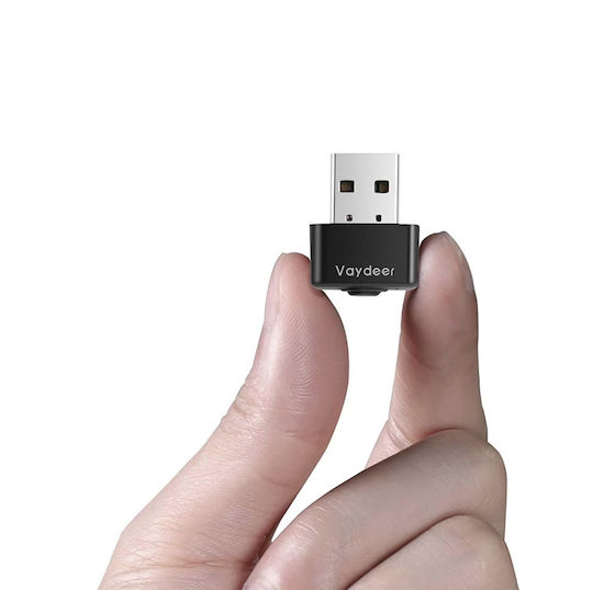 Vaydeer Mini Mouse Jiggler Plug & Play USB Buton Pornire/Oprire Simulează Mișcarea Mouse-ului Negru