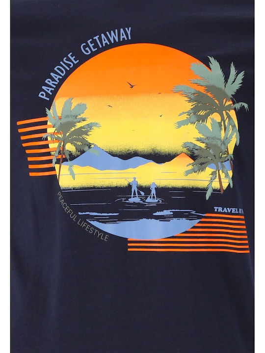 Αθλητικό T-shirt Navy Blazer