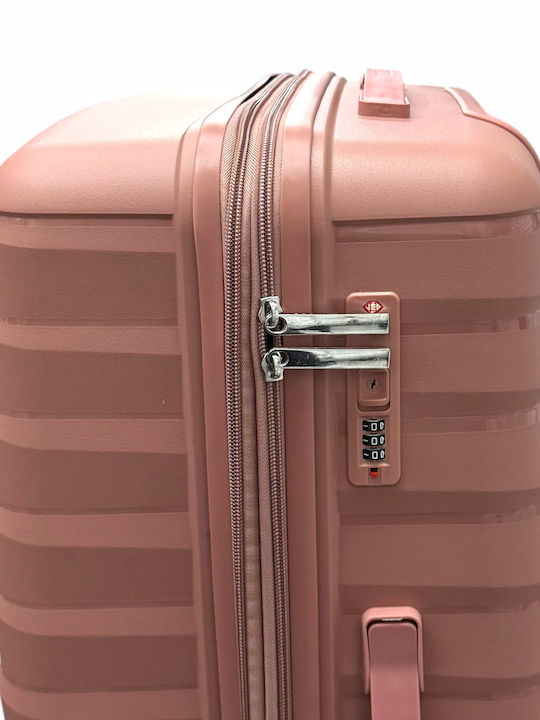 Olia Home Travel Suitcases Hard Rose Gold with 4 Wheels Set of 4