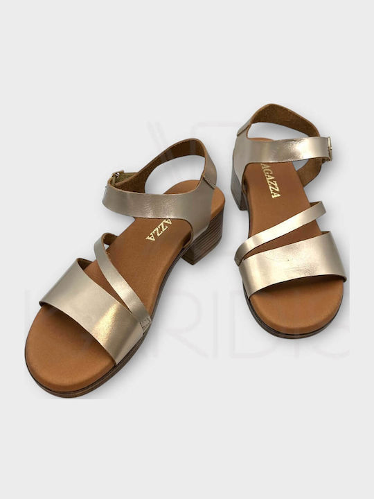 Leather Sandals Anatomic Gold