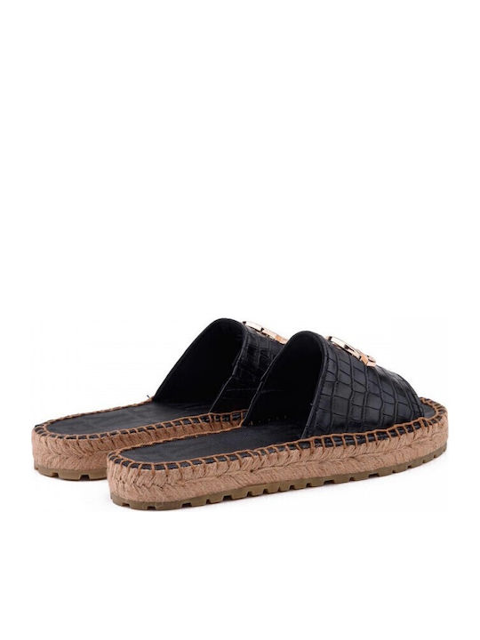Collie Cocco Γυναικεία Σανδάλια Flatforms Μαύρα