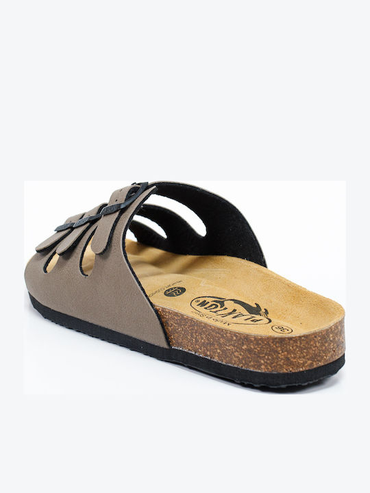 Bandol Chicago Women's Flat Sandals Anatomic in Brown Color