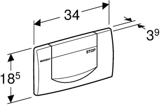 Geberit Spülplatten für Toiletten Doppelspülung