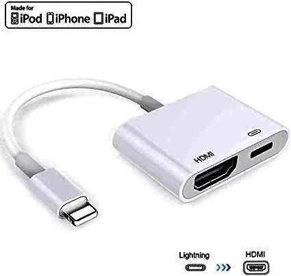 Nelbo Lightning To Hdmi Adapter Connect Iphone Apple Phone To Hdmi
