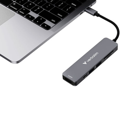Verbatim USB-C Docking Station mit HDMI 4K PD Gray (32156)