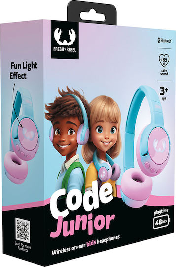 Fresh 'n Rebel Code Junior Fără fir Bluetooth Pentru copii On Ear Căști Cool Candy