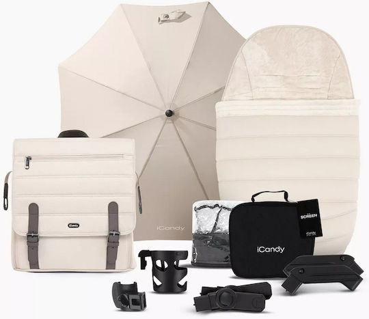 iCandy Peach 7 Ρυθμιζόμενο Καρότσι 3 σε 1 Kατάλληλο για Nεογέννητο Μπεζ 12.9kg IC2728