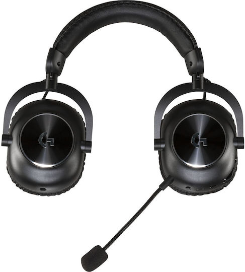 Logitech Pro X 2 Lightspeed & Premium Headset Stand Ασύρματο Over Ear Gaming Headset με σύνδεση 3.5mm / Bluetooth