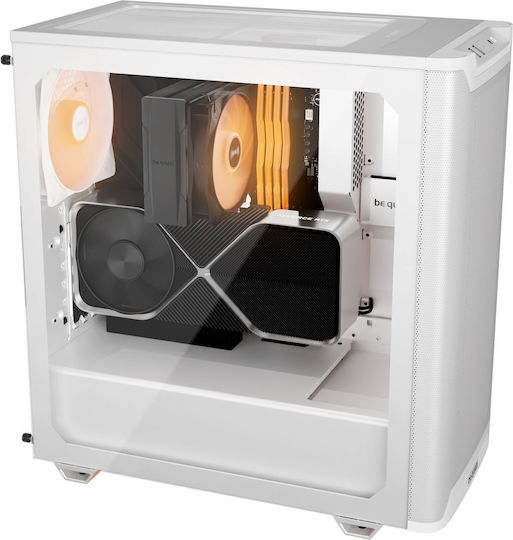 Be Quiet Pure Base 501 LX Gaming Midi Tower Computer Case with Side Window and RGB Lighting White