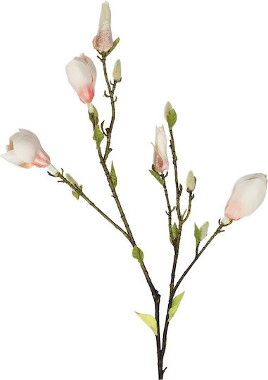 Globostar Artificial Garden Champagne Magnolia Branch 21423 Τεχνητό Διακοσμητικό Κλαδί Σαμπανί Μαγνόλια Y100cm