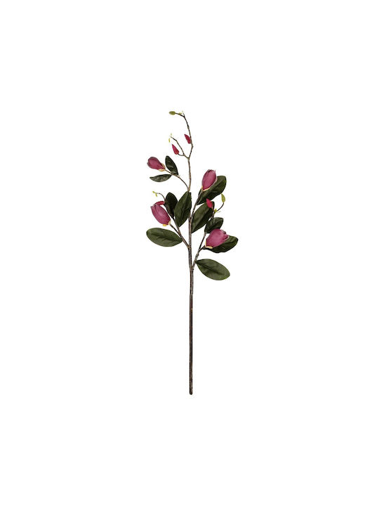 Globostar Artificial Garden Dark Ping Magnolia Branch 21421 Τεχνητό Διακοσμητικό Κλαδί Ροζ Μαγνόλια Y120cm