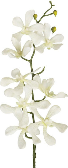 Globostar Artificial Decorative Branch White Orchid Y82cm 21409