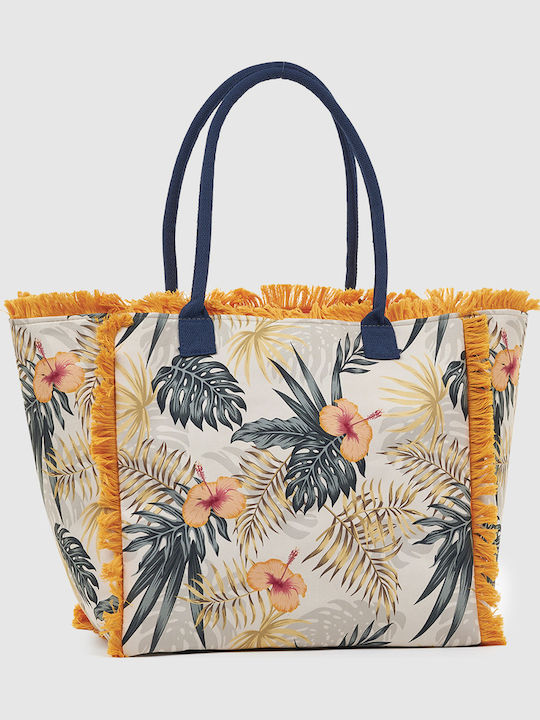 Verde Verde Stoff Strandtasche Orange