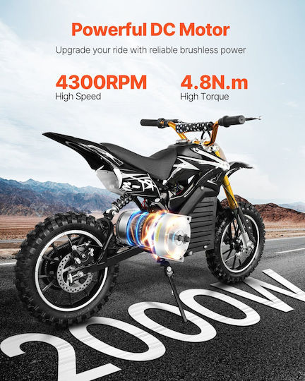 Vevor Κινητήρας DC 48V 4300rpm (ZLWSDJTJ2000G4RXBV9)