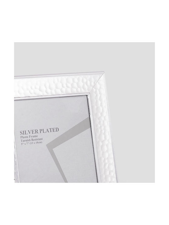 Metallic Photo Frame with Silver Frame 2 Pieces