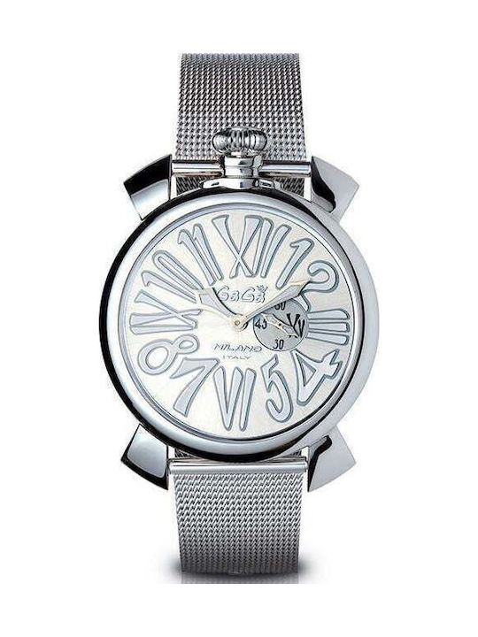 Gaga Milano Uhr Batterie mit Metallarmband