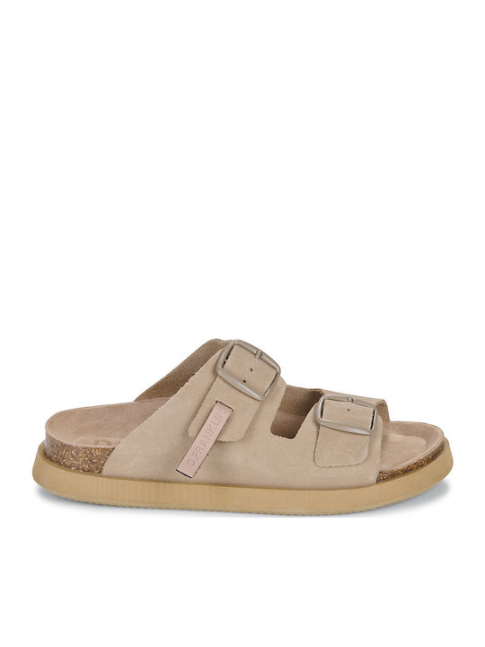 Vibe Women's Flat Sandals Brown