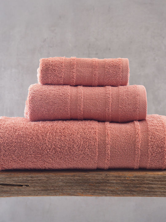 Rythmos Hand Towel Laura 30x50cm Terracotta Weight 500gr/m²