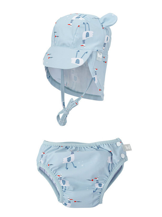 Bimbidreams Kids Hat Sunscreen Seagull Light Blue