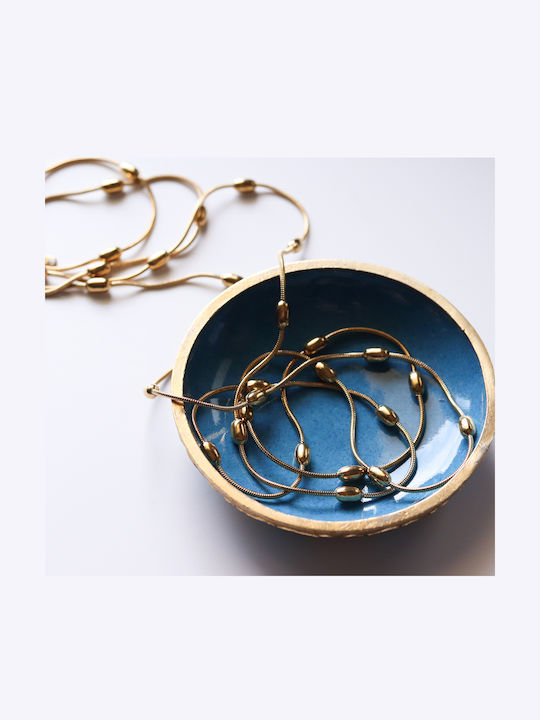 Toya Колие Двойна от Позлатено Стомана