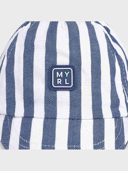 Mayoral Kids' Hat Jockey Fabric Blue