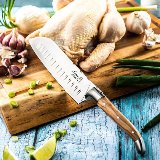 Laguiole Cuit Luxury Line Santoku Messer aus Rostfreiem Stahl