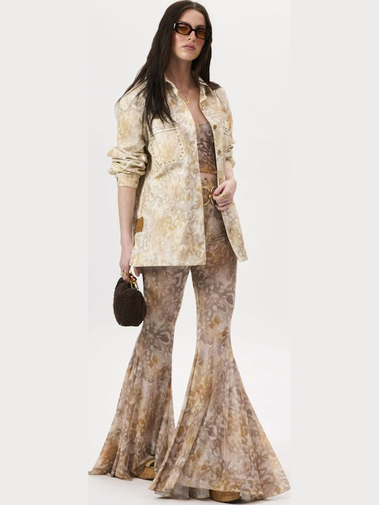 Women's Fabric Trousers Guava