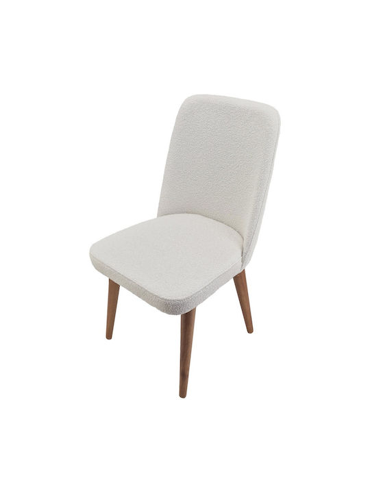 Milano Scaune Sala de mese Lemn Alb 1buc 48x50x91buc