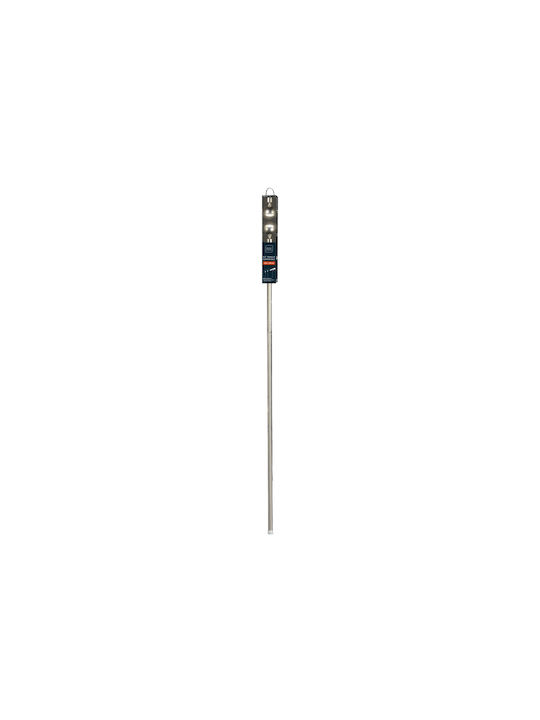 Douceur d'Intérieur Extendable Metallic Curtain Pole Sphera Single Φ19mm 210-120cm Chrome