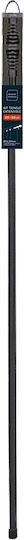 Douceur d'Intérieur Extendable Metal Single Curtain Pole Sablis Ø19 mm 120–210 cm Black